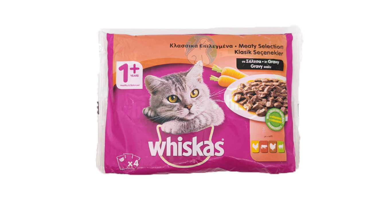 مولتی پک پوچ گربه 4عددی مدل میکس Whiskas